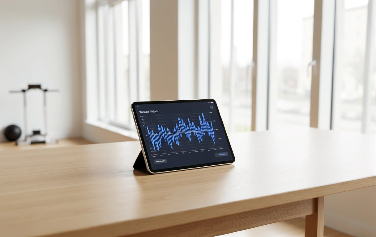 Minimalistinė trenerio darbo aplinka